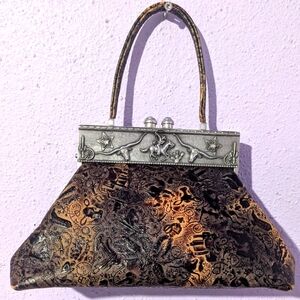 moulin RongeElegant Brown and Silver Handbag